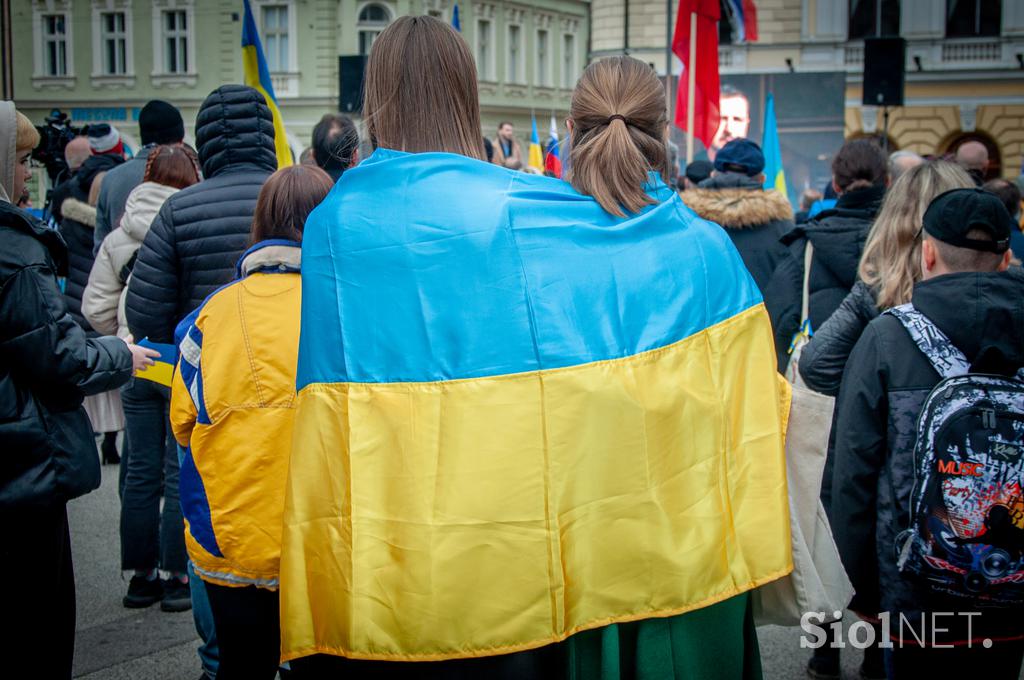Shod za Ukrajino ob 1. obletnici vojne