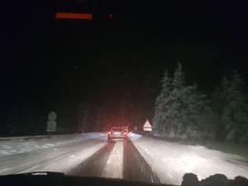 sneg cesta