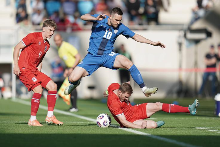 slovenska nogometna reprezentanca Luksemburg : Slovenija Timi Max Elšnik | Foto: Guliverimage
