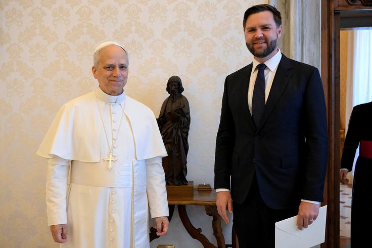 JD Vance, papež Leon XIV. | Foto: Reuters