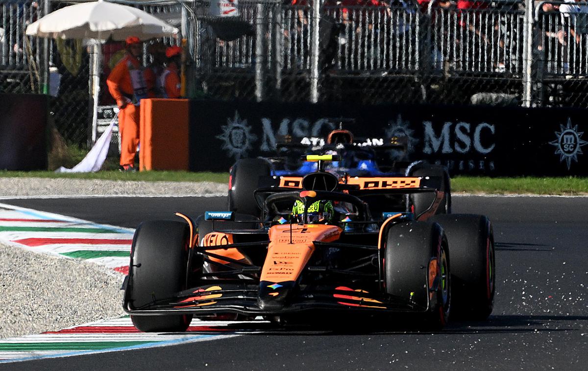 Monza Lando Norris McLaren | Lando Norris bo poskušal doseči svojo deseto zmago v formuli ena. | Foto Reuters