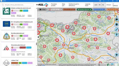 Naval ljubiteljev gora na maPZS ohromil aplikacijo