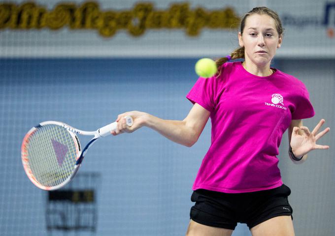 Kaja Juvan je lahko zagotovo prihodnost slovenskega tenisa. | Foto: Sportida