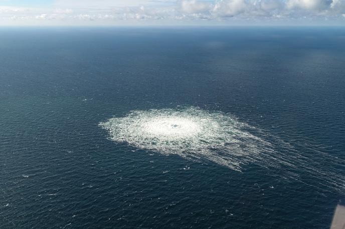 plin, uhajanje, Severni tok | Odgovornosti za podvodne eksplozije septembra lani pri danskem otoku Bornholm ni prevzel še nihče. | Foto Reuters
