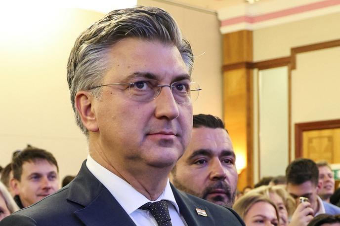 Andrej Plenković | Andrej Plenković je izrazil prepričanje, da bo javnost polni potencial Dragana Primorca, ki mu je napovedal polno podporo, spoznala v drugem krogu. | Foto Reuters