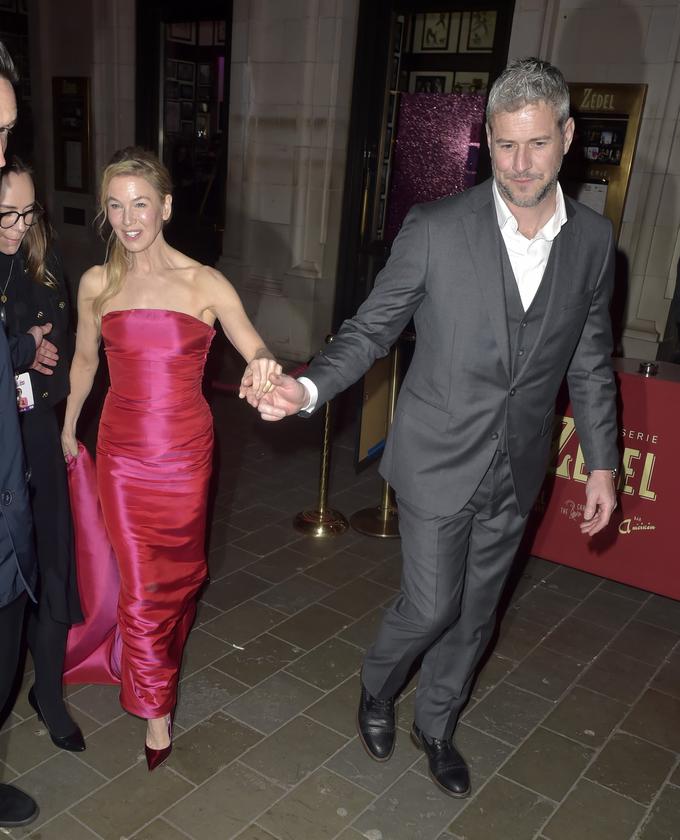 Renee Zellweger in Ant Anstead ob odhodu z zabave po premieri | Foto: Profimedia