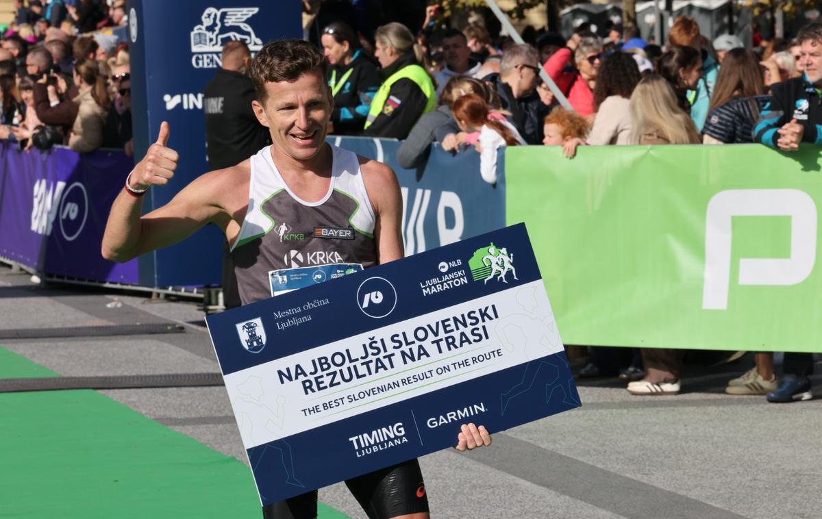 Maraton lj | Primož Kobe je izboljšal slovenski rekord na Ljubljanskem maratonu. | Foto Bojan Puhek