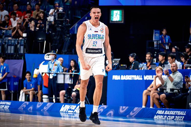 Bine Prepelič je tudi proti Avstraliji z odliko opravil svojo nalogo. | Foto: FIBA