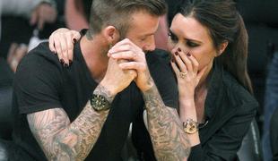 David Beckham med starši zmagovalec, Victoria poraženka