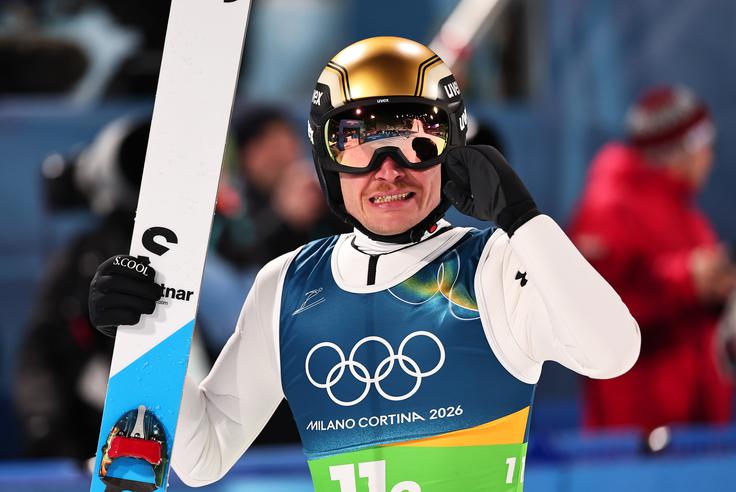 Anže Lanišek bo sproščeno odšel na veliko skakalnico, saj ima zdaj okoli vratu že zlato medaljo. | Foto: Guliverimage