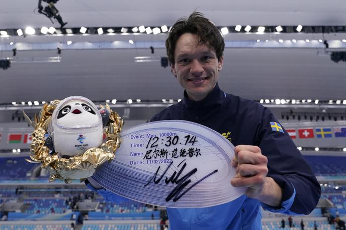 Nils van der Poel |  Nils van der Poel s svetovnim rekordom do novega olimpijskega zlata v Pekingu. | Foto Guliverimage