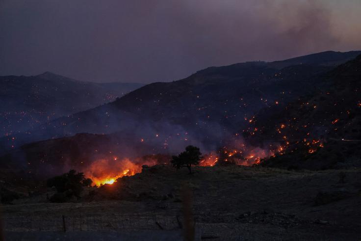 Požar na Kreti | Foto: Reuters