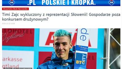 Razprtije v slovenskem skakalnem taboru na prvih straneh poljskih medijev
