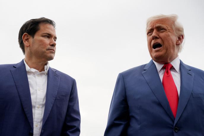Marco Rubbio in Donald Trump | Marco Rubio je v četrtek izjavil, da se reorganizacija izvaja "verjetno na najbolj premišljen način doslej". | Foto Reuters