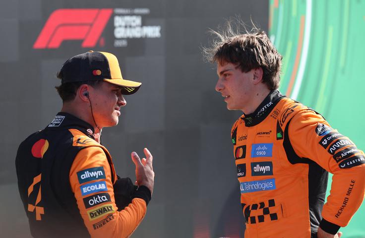 Lando Norris in Oscar Piastri | Foto: Reuters