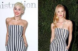 Miley Cyrus v črtastem kombinezonu