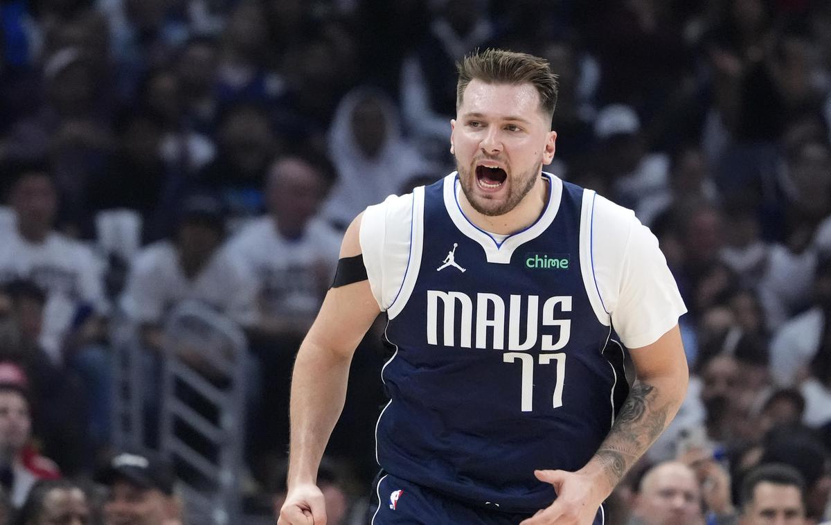 Luka Dončić Dallas Mavericks | Luka Dončić bo v noči na sredo odigral prvo tekmo proti Oklahomi, v noči na četrtek pa bo znan MVP rednega dela sezone. Če ne bo velike senzacije, se bo nagrade razveselil Nikola Jokić. | Foto Guliverimage