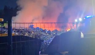 Požar v zbirnem centru Dragonja pogašen