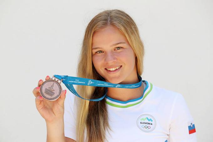 Veronika Erjavec se je veselila brona v tenisu. | Foto: OKS/Aleš Fevžer