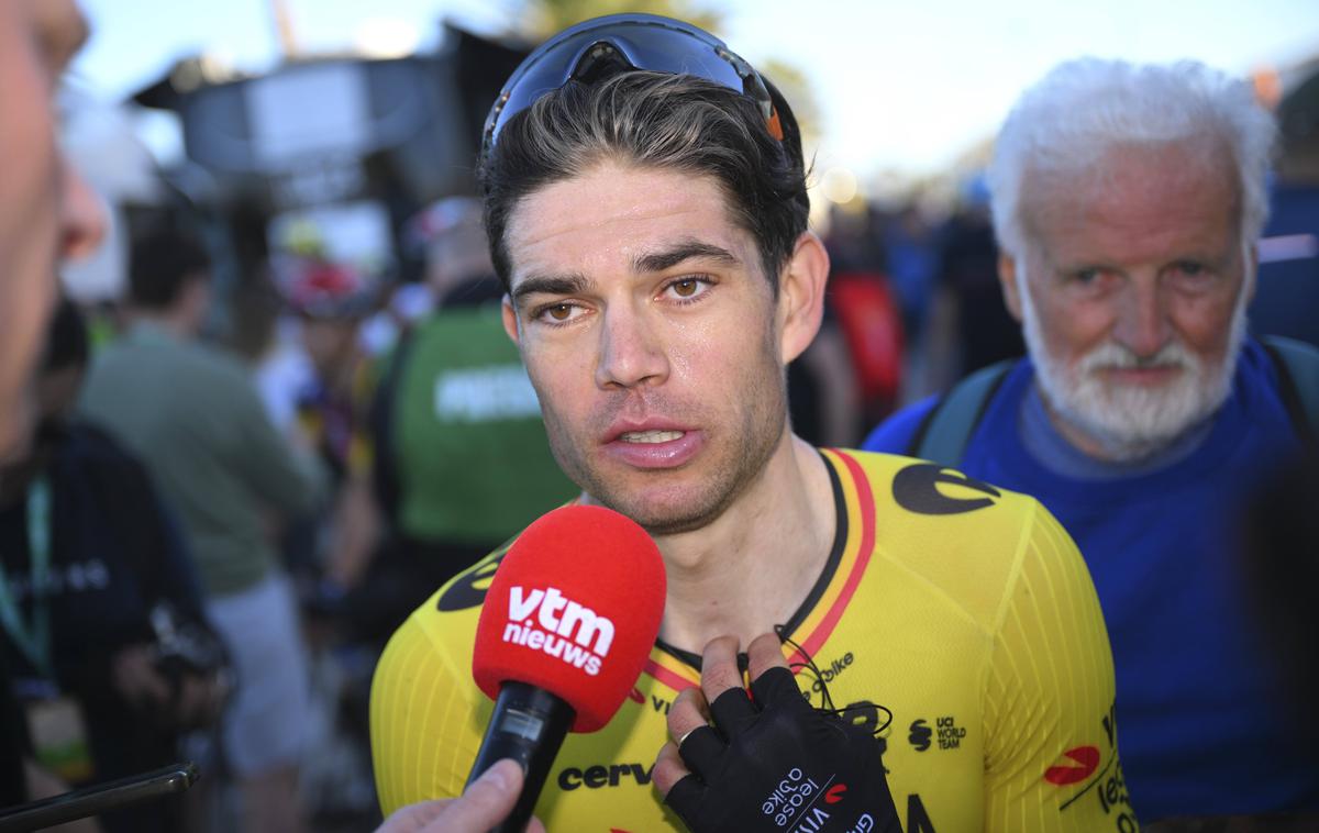 Wout van Aert | "Kako se je kaj takšnega lahko zgodilo? " se je v cilju prve etape letošnje Dirke po Algarveju spraševal Wout van Aert. | Foto Guliverimage