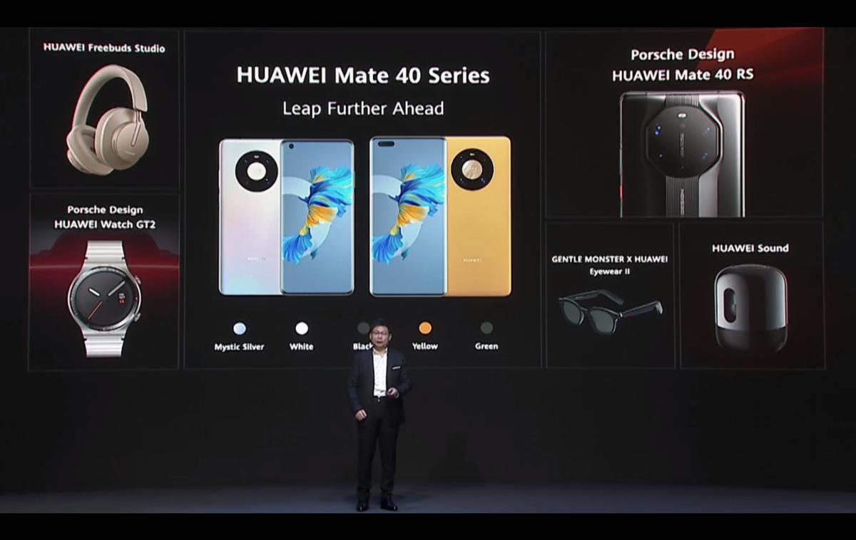 Huawei Mate 40 predstavitev | Vse danes predstavljene novosti, pod katerimi se podpisuje Huawei | Foto S. C. (zajem zaslona)