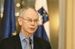 Prvi predsednik EU Van Rompuy na obisku v Sloveniji