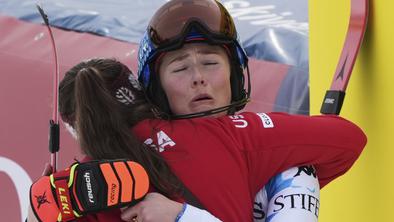 Boleče in čustveno priznanje Mikaele Shiffrin