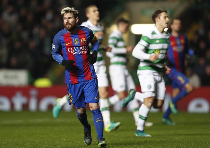 Lionel Messi je v Glasgowu prišel do 100. zadetka na mednarodnih tekmah v dresu Barcelone. | Foto: Reuters