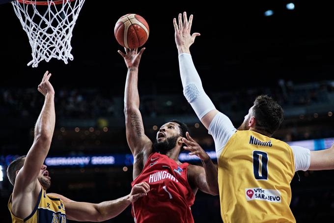 Na prvi tekmi proti BiH je dosegel sedem točk, zbral je šest skokov. | Foto: FIBA