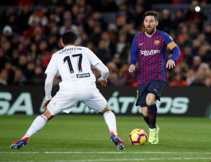 Vodilna Barcelona je rešila točko proti Valencii, ki se v španskem prvenstvu krčevito bori za mesta, ki peljejo v evropska tekmovanja. | Foto: Reuters