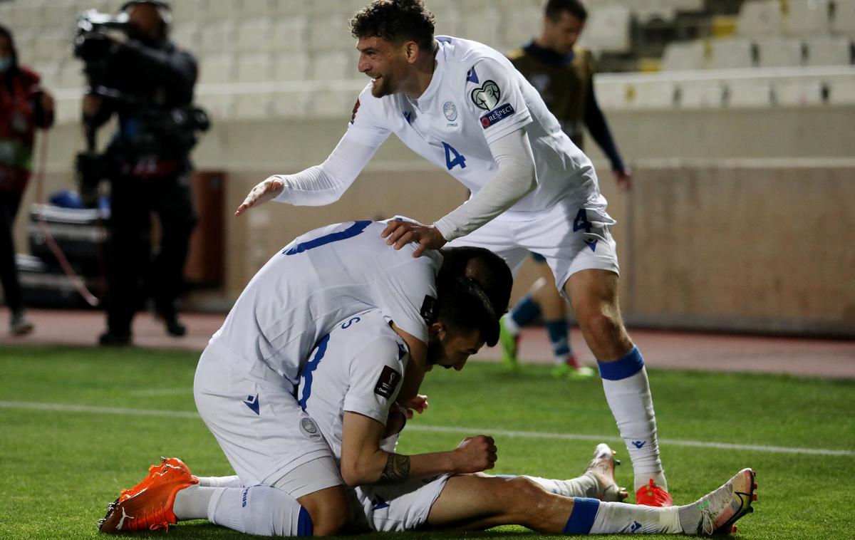 Slovenija Ciper nogomet | Ciper je pokazal, da je vse prej kot naivna ekipa in bo še povzročala težave. | Foto Reuters