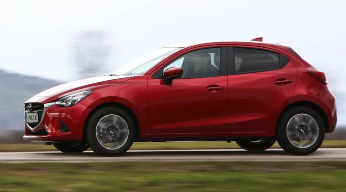Mazda 2 je po dinamičnih voznih lastnostih zaostajala za prvo trojico, vseeno pa veliko točk osvojila v drugih ocenjevalnih kategorijah. | Foto: PRIMA