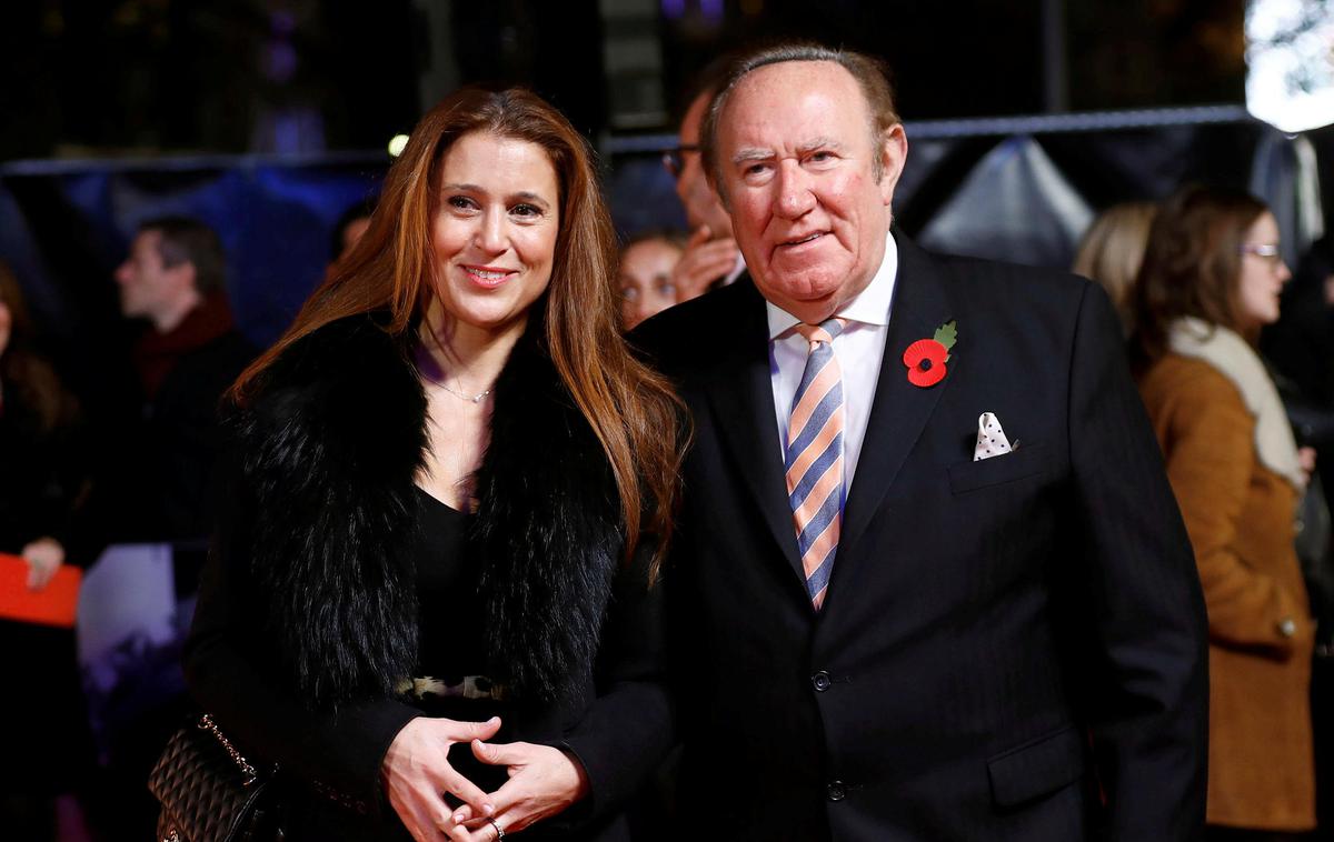 Andrew Neil in njegova žena Susan Nilsson | 71-letni Škot Andrew Neil (na fotografiji skupaj s svojo ženo, Švedinjo Susan Nilsson) je veteran britanske medijske scene. Delal je v številnih medijih (Sunday Times, Economist, Daily Mail, Sky News, BBC …). | Foto Reuters