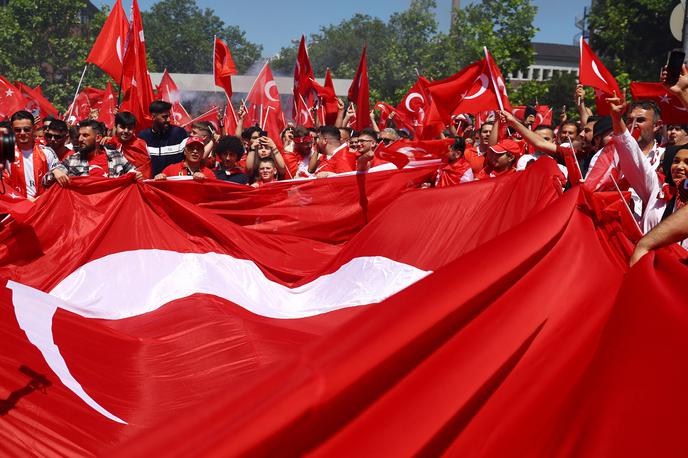 Euro 2024 Turčija navijači | Dortmund je bil preplavljen z navijači turške nogometne reprezentance. | Foto Reuters