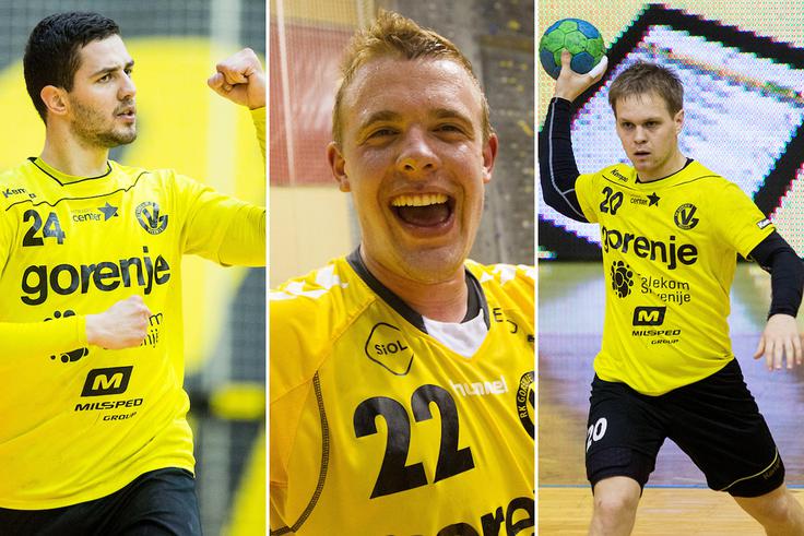 Soštarič, Gaber in Skube so v Velenju igrali v dveh različnih obdobjih. | Foto: Sportida