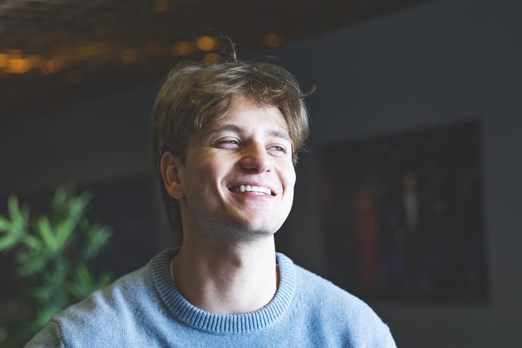 Mesto Ljubljana mu je všeč. | Foto: Ana Kovač