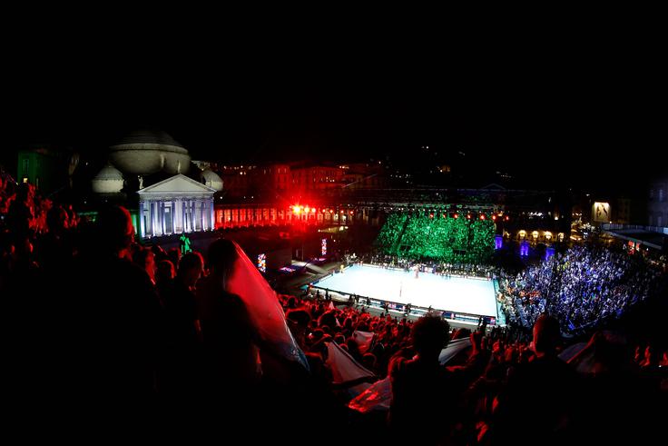 Italijani so se s Švedi pomerili na prav posebnem prizorišču. | Foto: Guliverimage