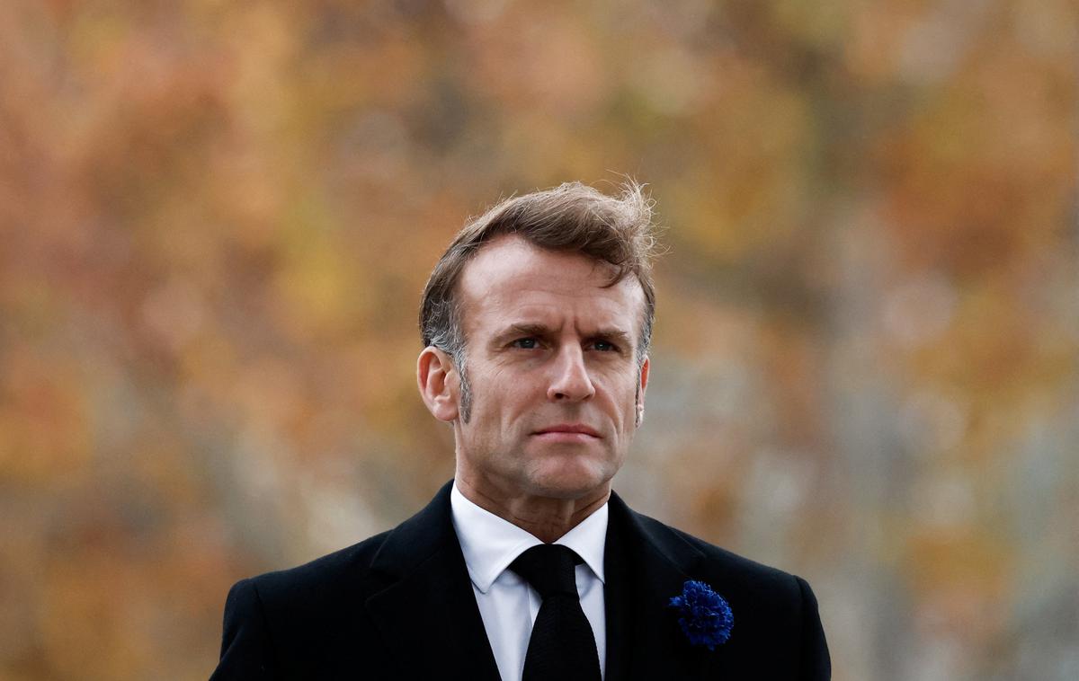 Emanuel Macron | "Skupaj smo se odločili za ustanovitev skupnega odbora za utrditev palestinske države," je po srečanju z Abasom sporočil francoski predsednik. | Foto Reuters