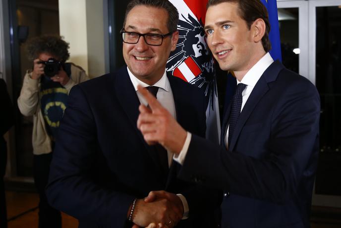 Kurz in Strache predstavila ministrsko ekipo nove avstrijske vlade