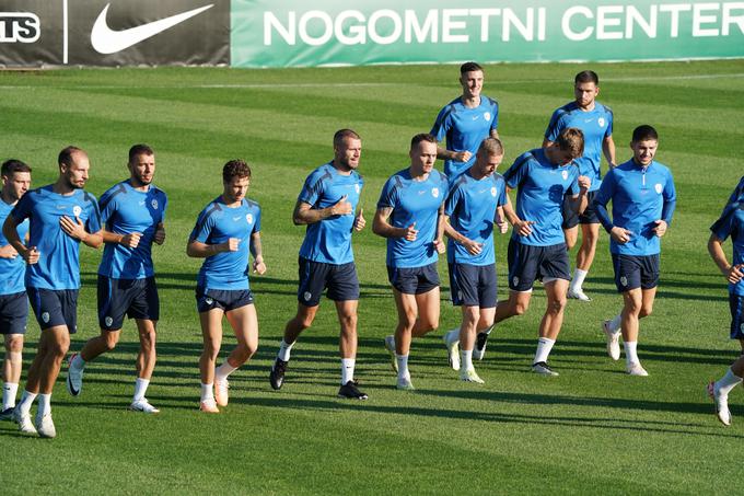 slovenska nogometna reprezentanca, trening | Foto: www.alesfevzer.com
