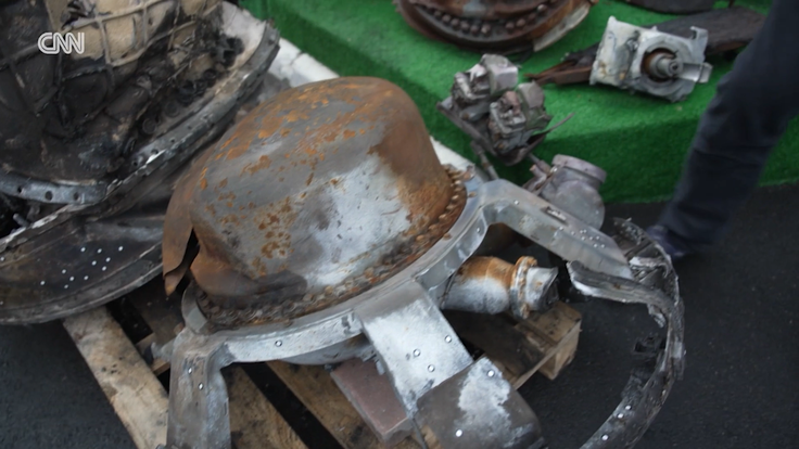 Ukrajinci se šalijo, da bi žiroskop, ki se uporablja za zaznavanje in vzdrževanje orientacije v prostoru, s pridom uporabljal kozmonavt Jurij Gagarin, ki je leta 1961 kot prvi človek poletel v vesolje. | Foto: CNN/zajem zaslona