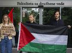 Protestna akcija študentov FDV v podporo Palestini