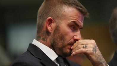 David Beckham po Londonu divjal z bentleyjem