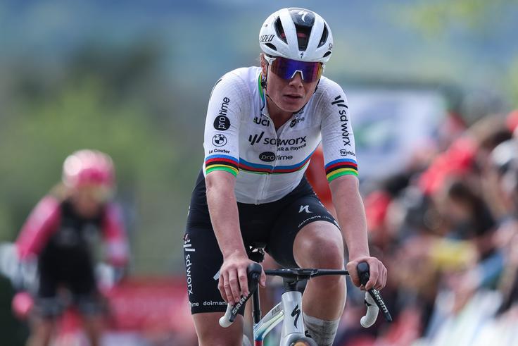 Belgijka Lotte Kopecky je poškodovana in ne bo branila naslova svetovne prvakinje. | Foto: Guliverimage