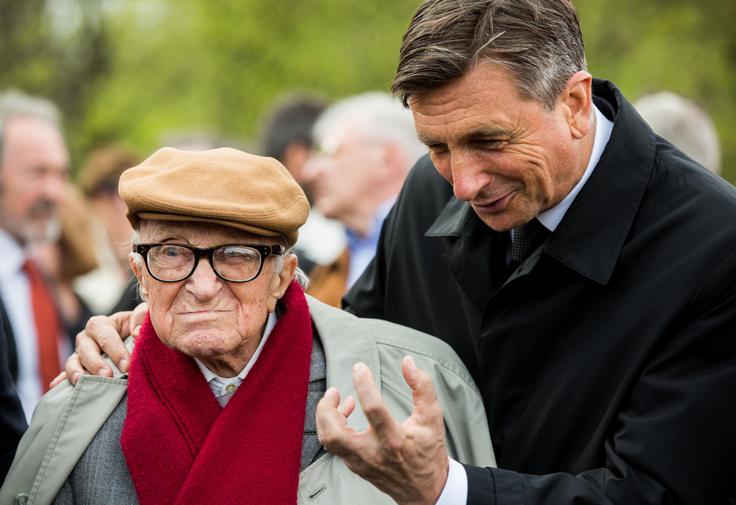 Odkritja spomenika se je udeležil tudi predsednik republike Borut Pahor. | Foto: Vid Ponikvar