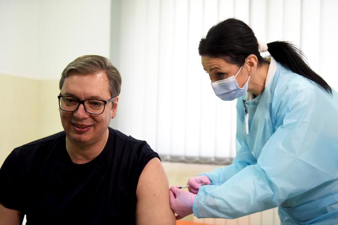 Aleksandar Vučić se je danes cepil s cepivom kitajskega podjetja Sinopharm. | Foto: Guliverimage/Vladimir Fedorenko