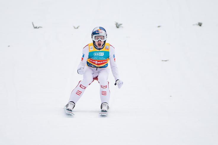 Daniel Tschofenig je na 23. rojstni dan osvojil veliki globus. | Foto: Grega Valančič