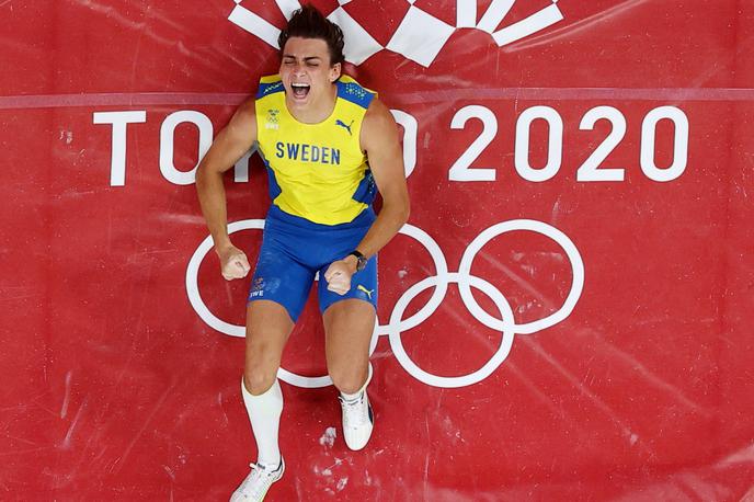Armand Duplantis | Armand Duplantis je osvojil olimpijsko zlato, svojega svetovnega rekorda pa mu ni uspelo izboljšati. | Foto Reuters