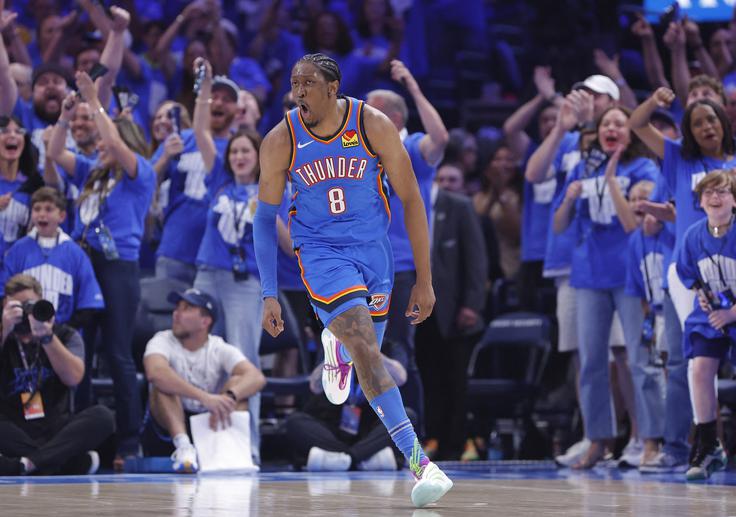 Jalen Williams je srečanje končal pri 24 točkah. | Foto: Reuters