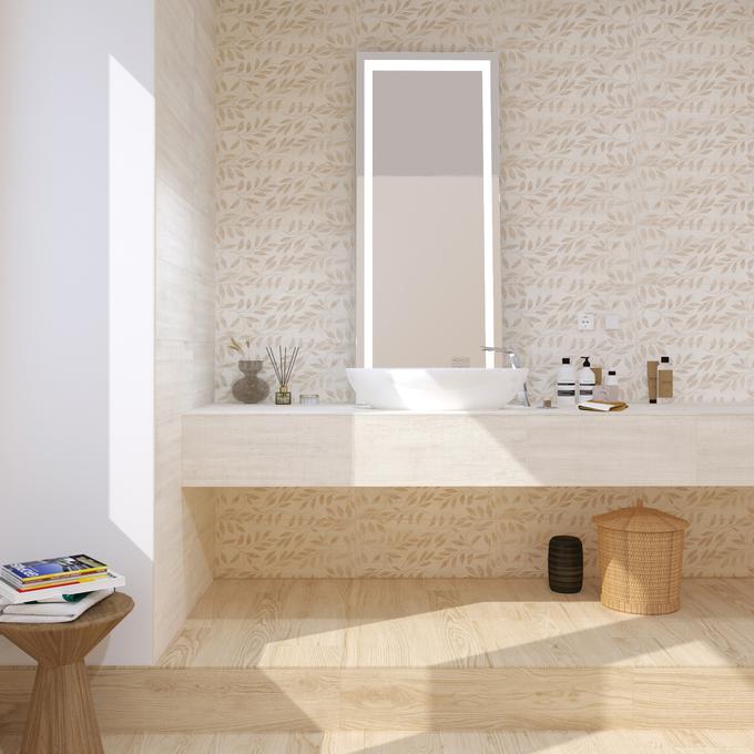 Topli minimalizem (stenske ploščice DALIA in porcelanske ploščice NATIVE). | Foto: 